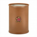 Collegiate Logo Basketball Texture Oval Wastebasket - Maryland